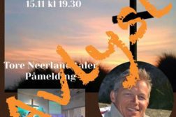 Gudstjenesten søndag 15.11 er avlyst