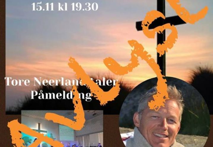 Gudstjenesten søndag 15.11 er avlyst