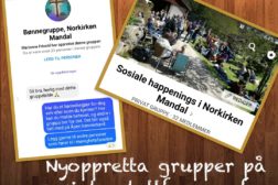 Nye grupper på sosiale medier for de som er med i Norkirken Mandal