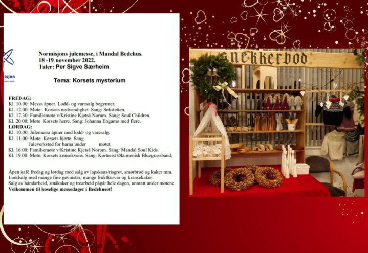 Normisjons julemesse 18.-19.11.2022