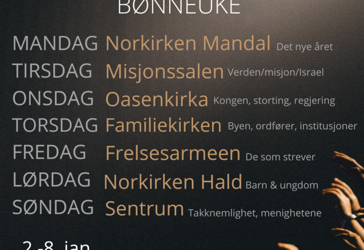 Felles bønneuke i Mandal