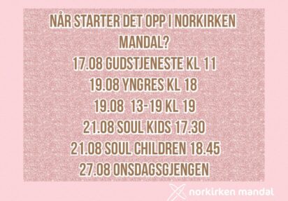 Oppstart i Norkirken Mandal
