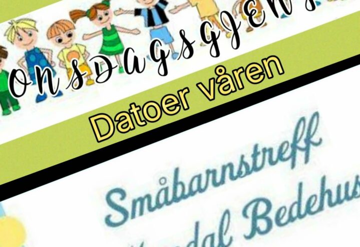 Datoer for onsdagsgjengen og baby -og Småbarnstreff