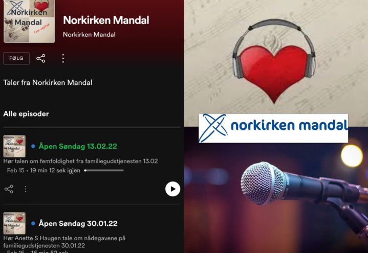 Norkirken Mandal har fått seg podcast